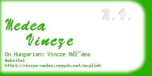 medea vincze business card